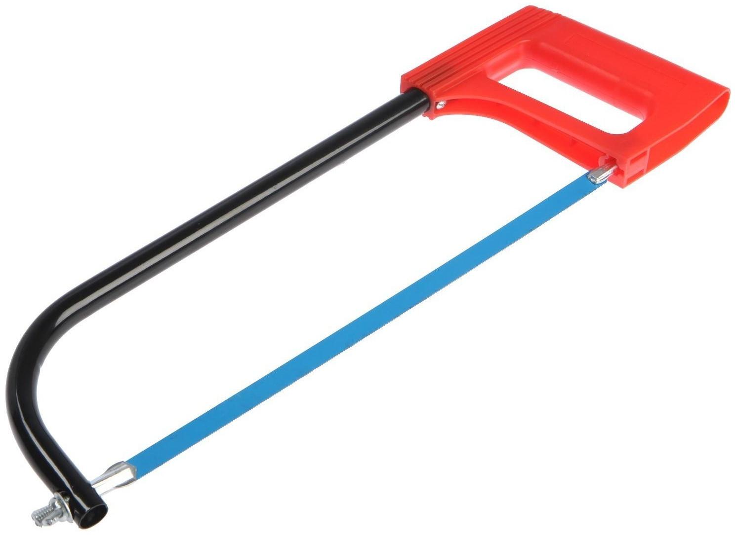 Ножовка по металлу ТУНДРА, усиленный круглый профиль, пластиковая рукоятка, 300 мм