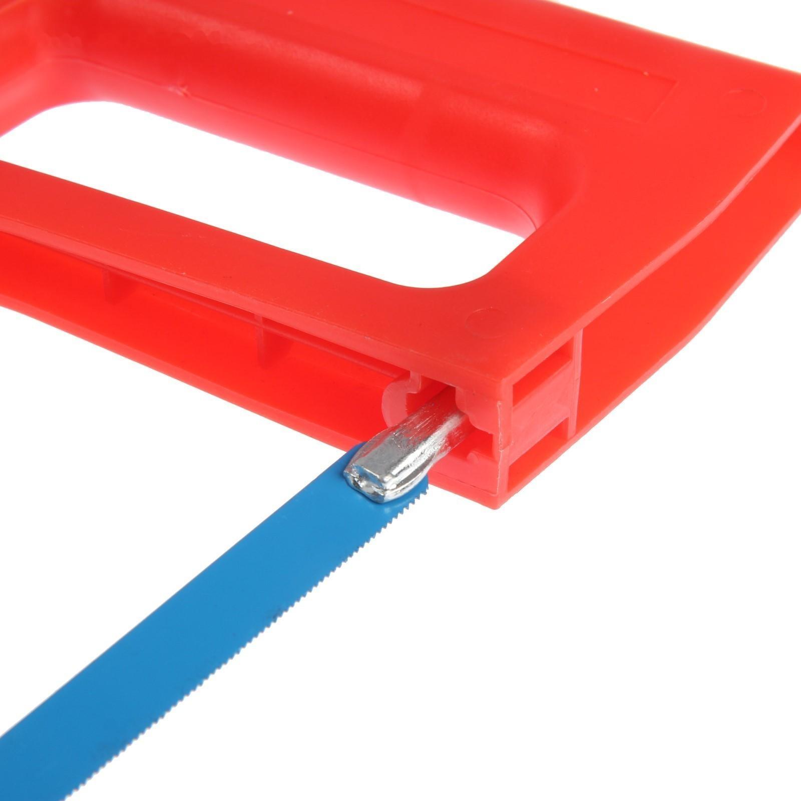 Ножовка по металлу ТУНДРА, усиленный круглый профиль, пластиковая рукоятка, 300 мм