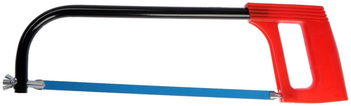 Ножовка по металлу ТУНДРА, усиленный круглый профиль, пластиковая рукоятка, 300 мм