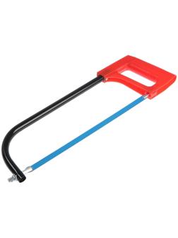 Ножовка по металлу ТУНДРА, усиленный круглый профиль, пластиковая рукоятка, 300 мм