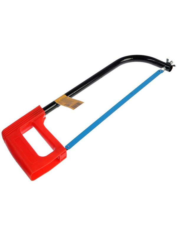 Ножовка по металлу ТУНДРА, усиленный круглый профиль, пластиковая рукоятка, 300 мм