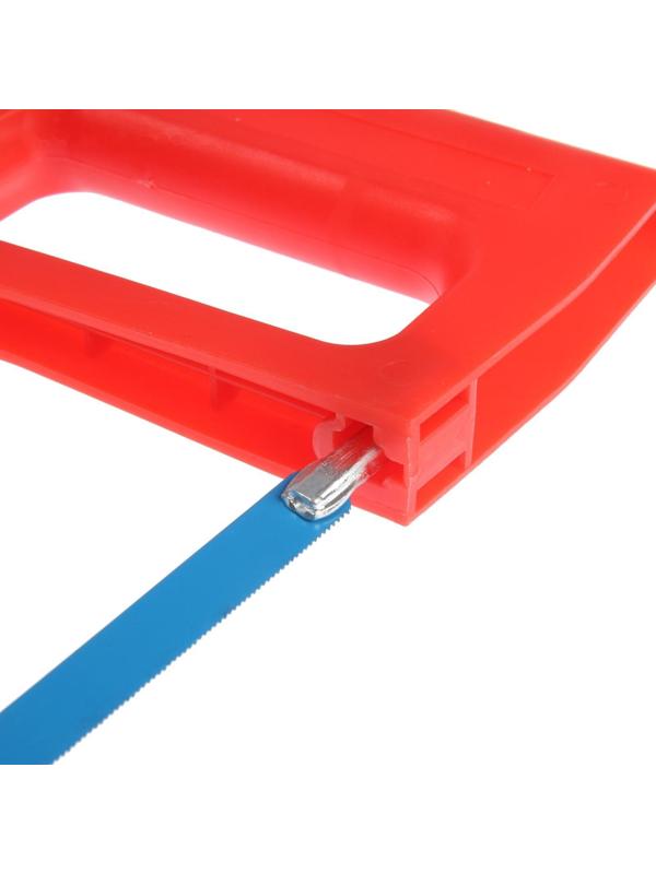 Ножовка по металлу ТУНДРА, усиленный круглый профиль, пластиковая рукоятка, 300 мм