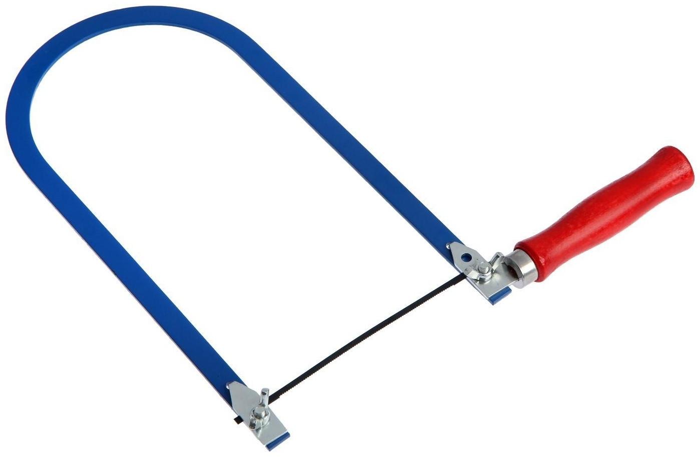 Лобзик по дереву ТУНДРА, деревянная рукоятка, 250 мм