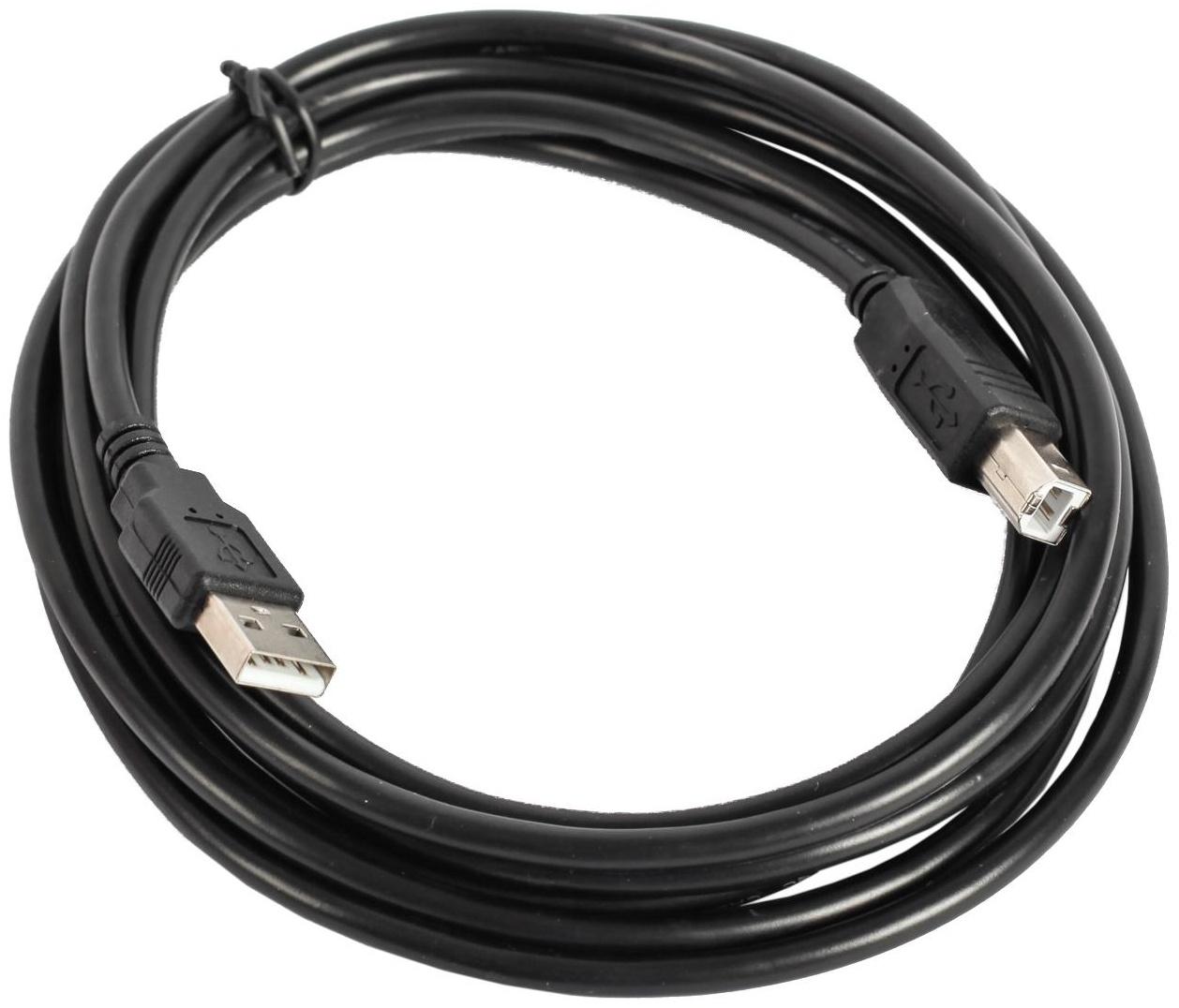 Кабель интерфейсный Defender USB04-10, USB2.0, A(m)-B(m), до 480 Мб/с, 3 м, черный