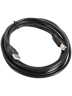 Кабель интерфейсный Defender USB04-10, USB2.0, A(m)-B(m), до 480 Мб/с, 3 м, черный