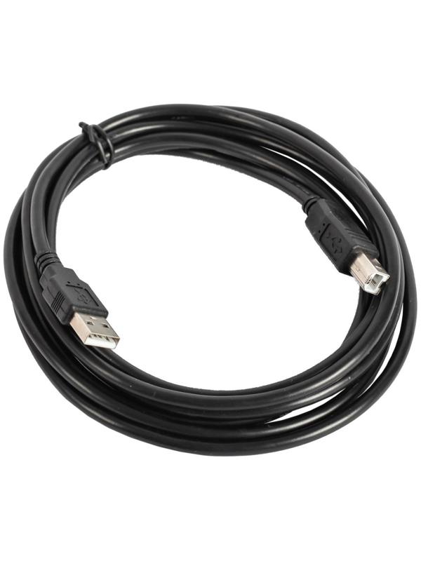 Кабель интерфейсный Defender USB04-10, USB2.0, A(m)-B(m), до 480 Мб/с, 3 м, черный