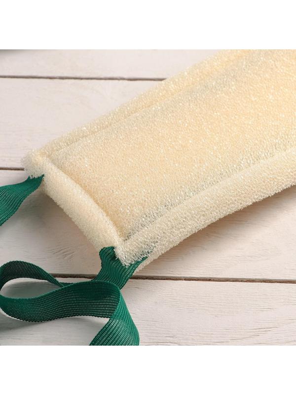 Губка для тела жёсткая «Шахтёрская», 36,5×11,5 см, цвет МИКС