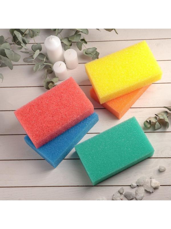 Губка для тела «Секрет красоты», жёсткая, антицеллюлитная, цвет МИКС