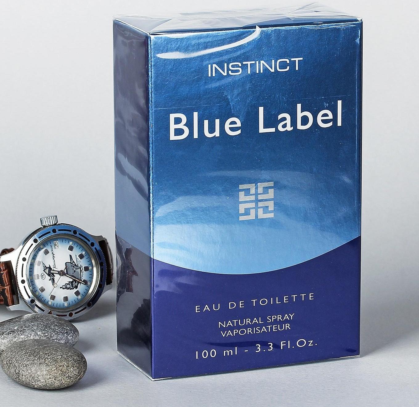 Туалетная вода мужская Instinct Blue Label, 100 мл