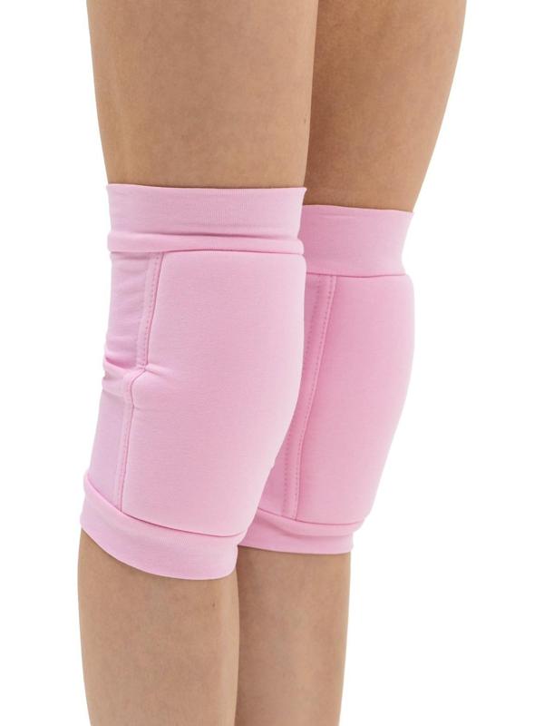 Наколенник для гимнастики и танцев с уплотнителем, размер XS, 4-7 лет, цвет розовый