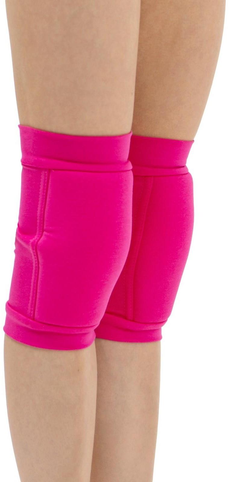Наколенник для гимнастики и танцев с уплотнителем, размер S, 7-10 лет, цвет фуксия
