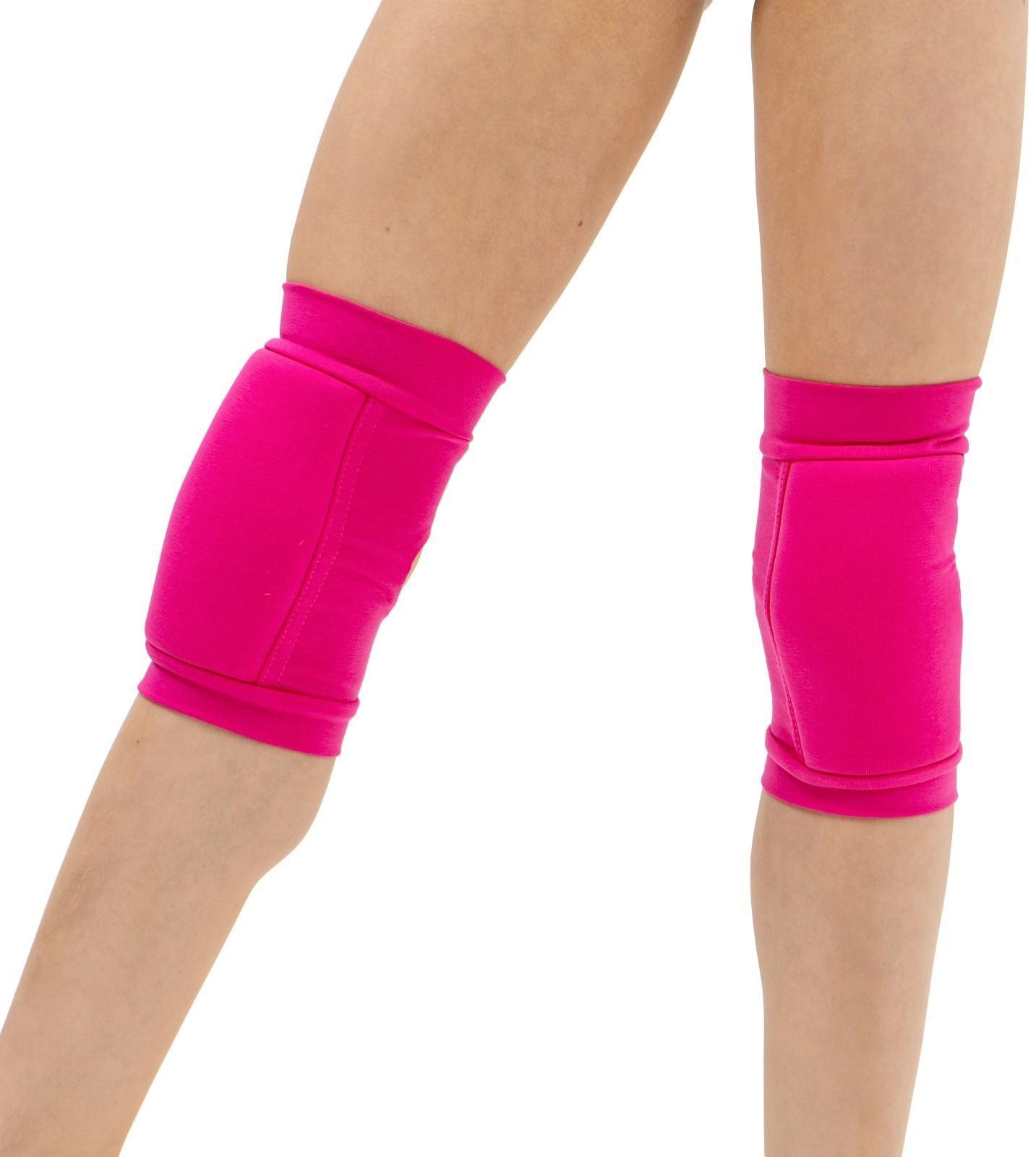 Наколенник для гимнастики и танцев с уплотнителем, размер S, 7-10 лет, цвет фуксия