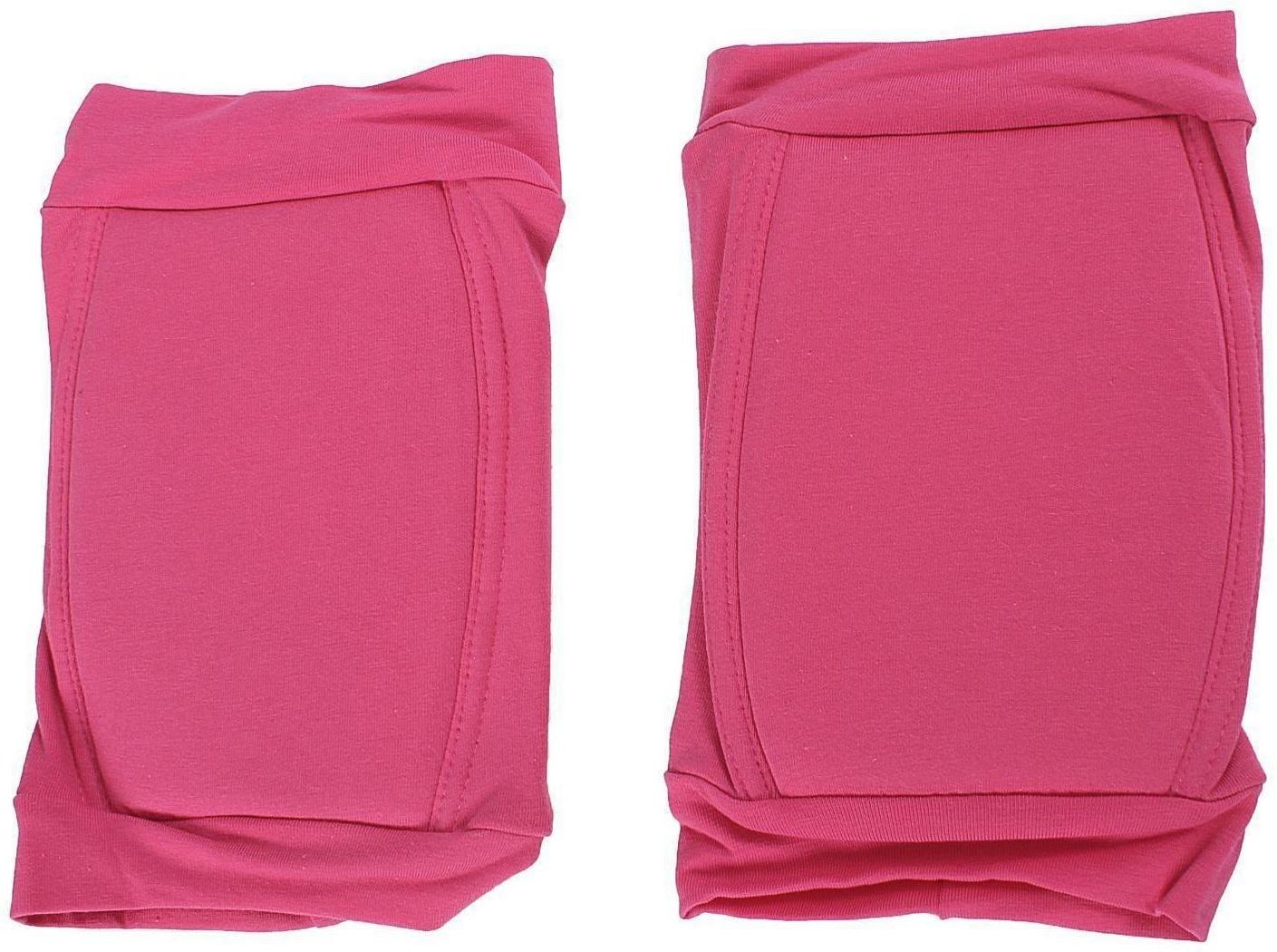 Наколенник для гимнастики и танцев с уплотнителем, размер S, 7-10 лет, цвет фуксия