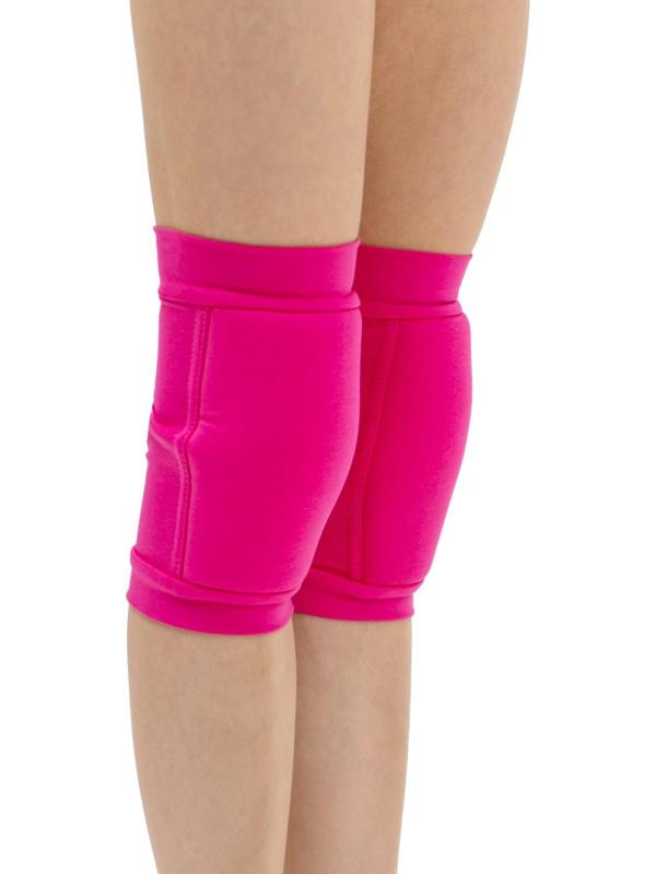 Наколенник для гимнастики и танцев с уплотнителем, размер S, 7-10 лет, цвет фуксия
