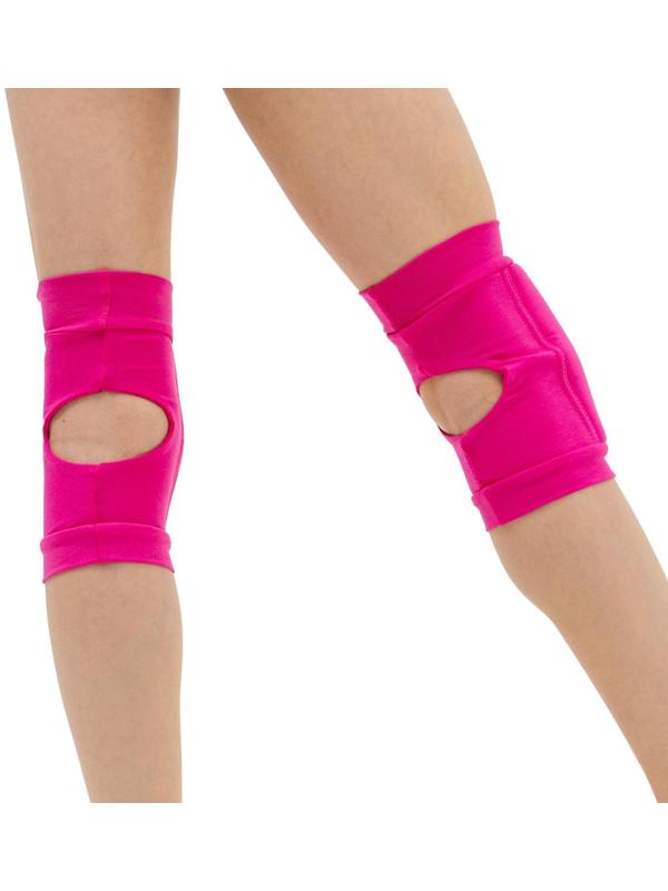 Наколенник для гимнастики и танцев с уплотнителем, размер S, 7-10 лет, цвет фуксия