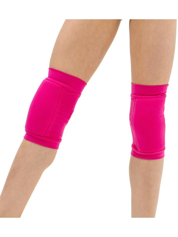 Наколенник для гимнастики и танцев с уплотнителем, размер S, 7-10 лет, цвет фуксия