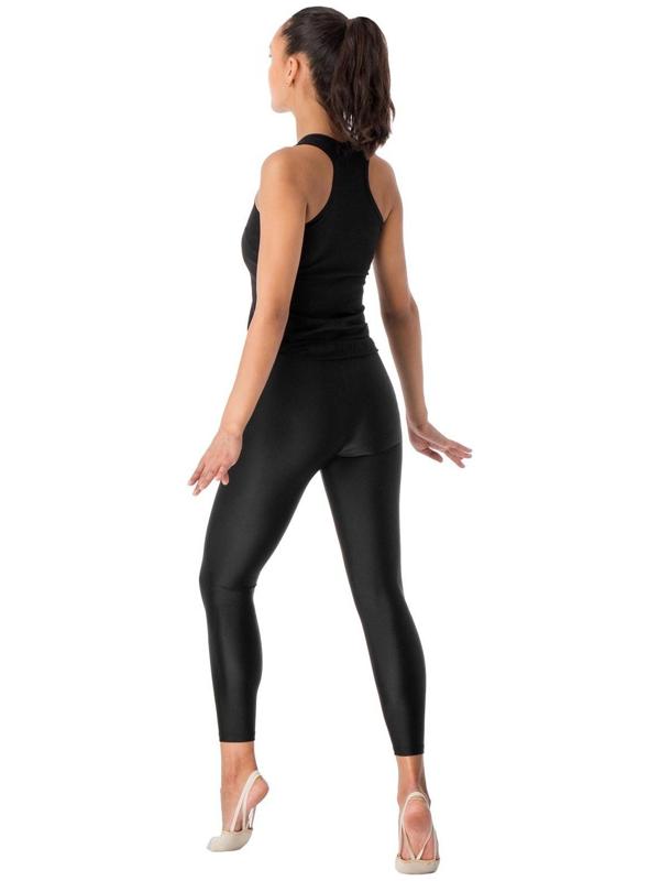 Лосины, лайкра, размер 40, цвет чёрный