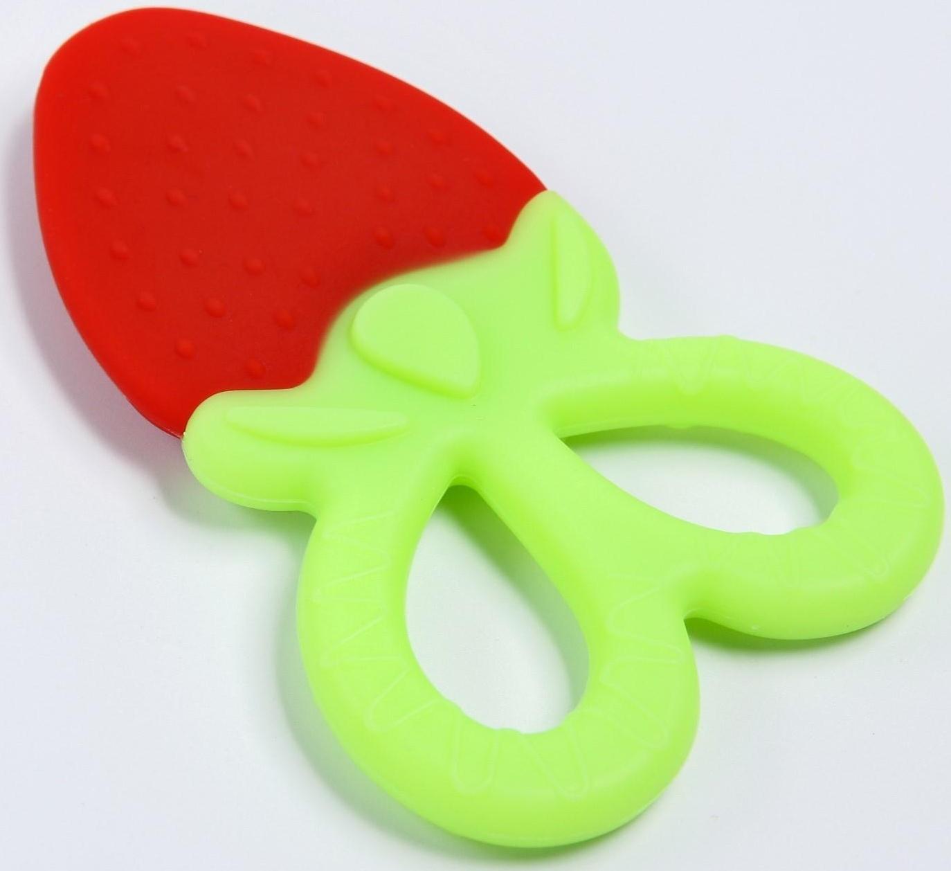 Прорезыватель силиконовый «Клубничка»