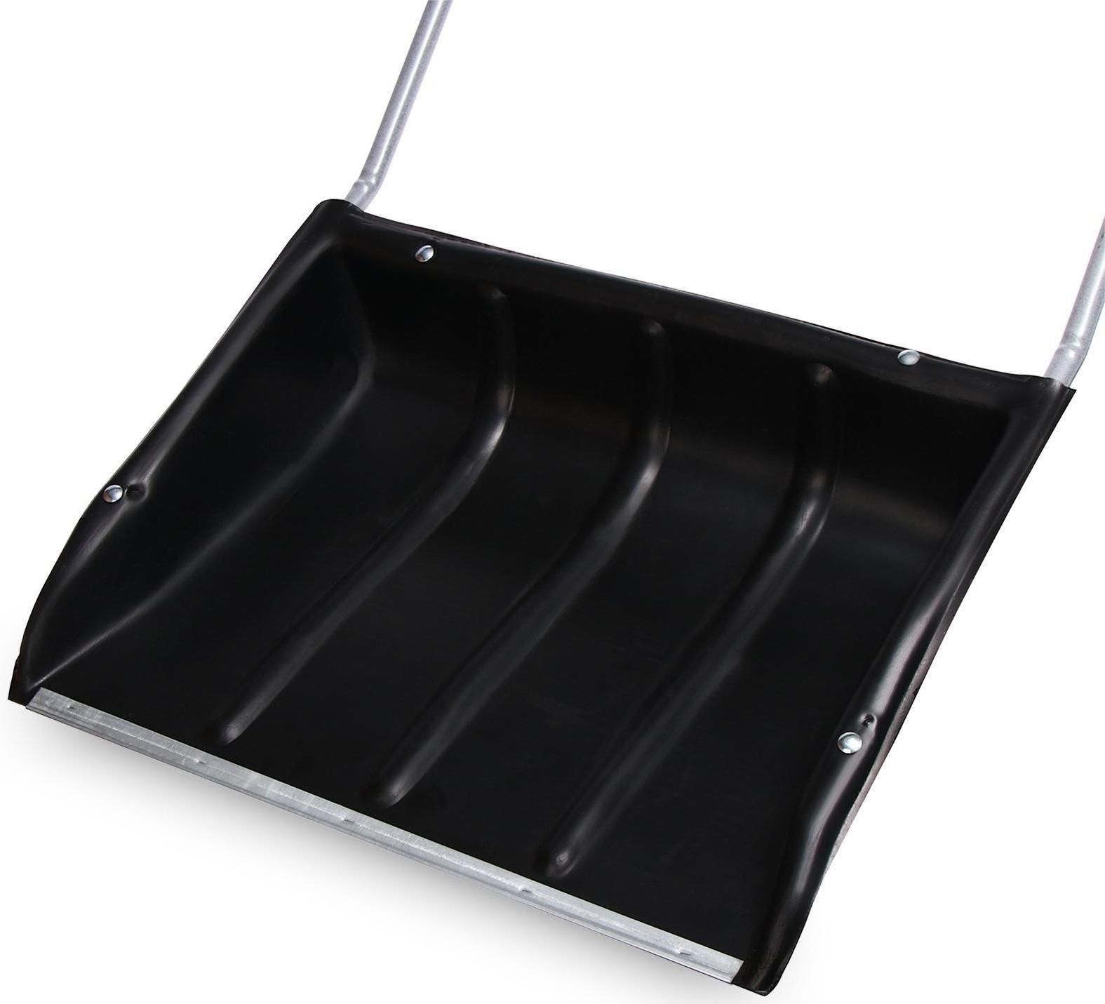 Движок пластиковый, размер ковша 60 × 47 см, металлическая планка, ручка цвет МИКС