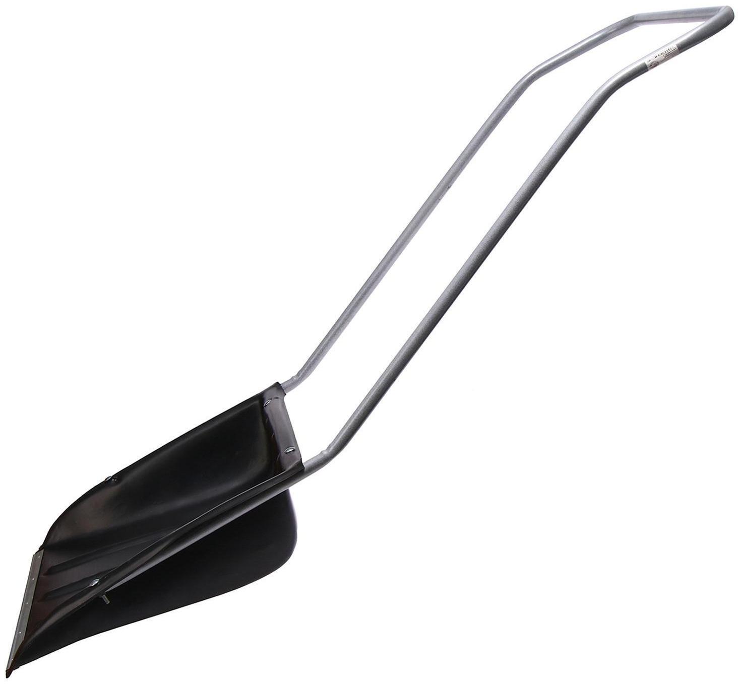 Движок пластиковый, размер ковша 60 × 47 см, металлическая планка, ручка цвет МИКС