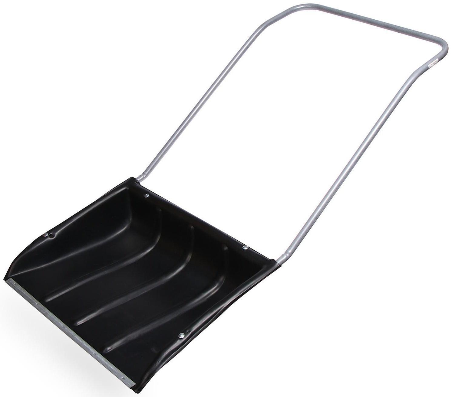 Движок пластиковый, размер ковша 60 × 47 см, металлическая планка, ручка цвет МИКС