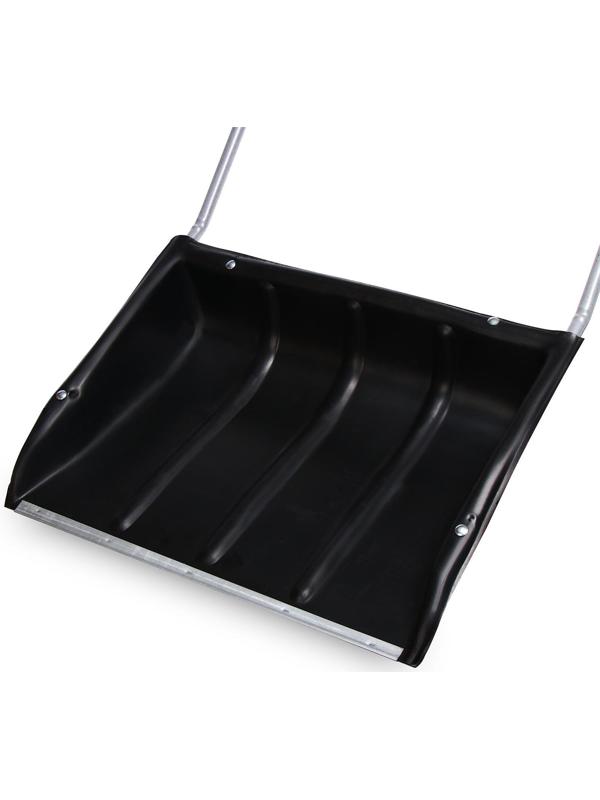 Движок пластиковый, размер ковша 60 × 47 см, металлическая планка, ручка цвет МИКС