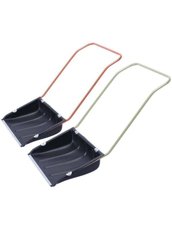 Движок пластиковый, размер ковша 60 × 47 см, металлическая планка, ручка цвет МИКС