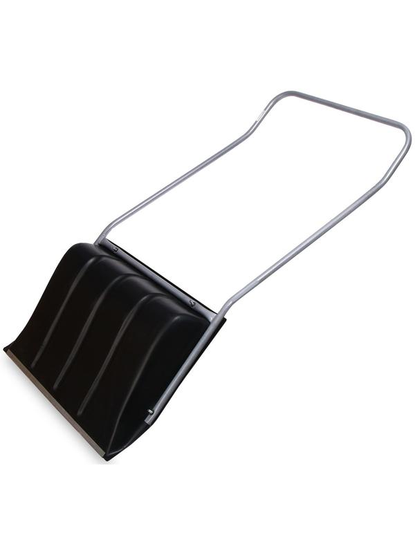 Движок пластиковый, размер ковша 60 × 47 см, металлическая планка, ручка цвет МИКС