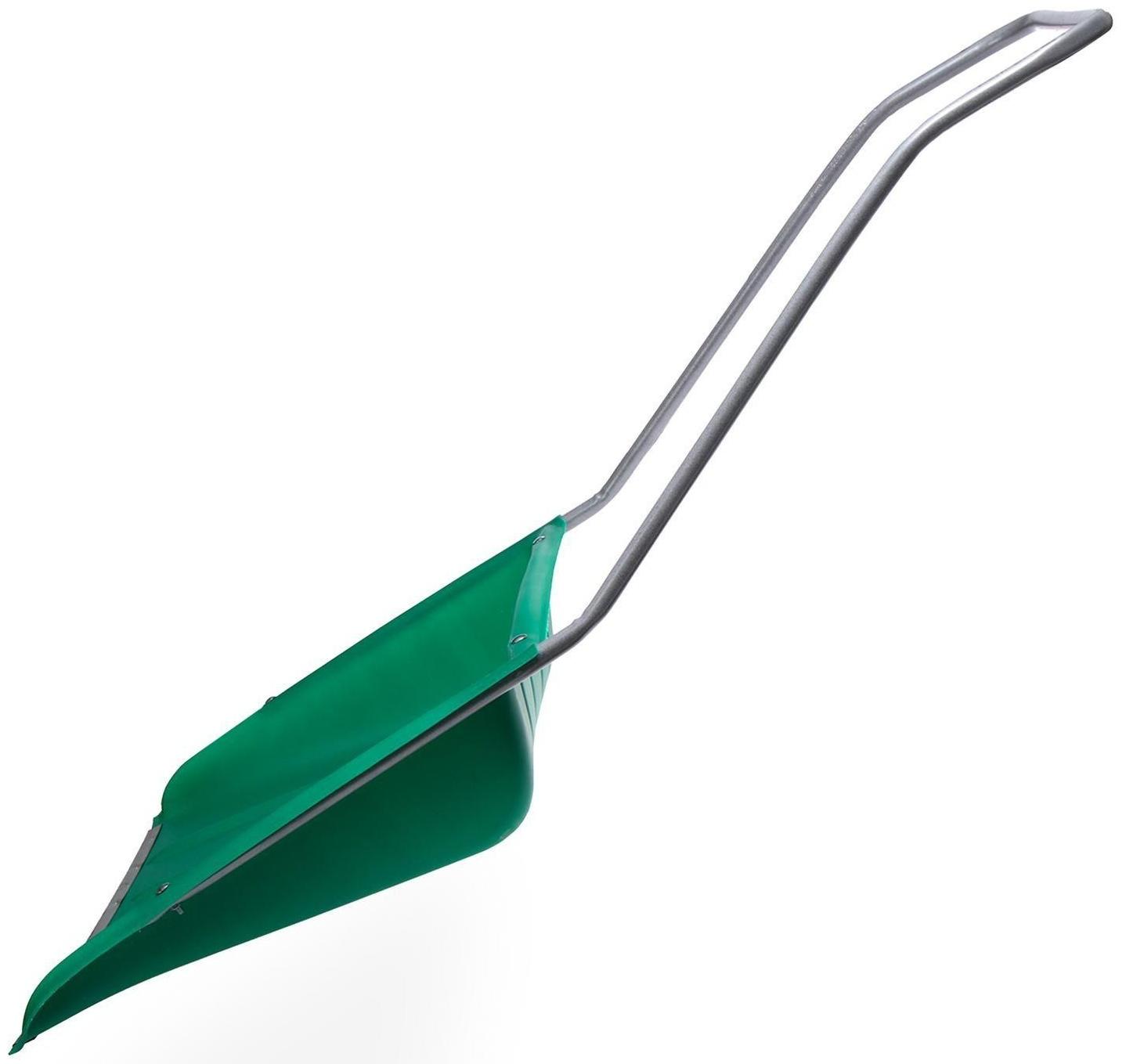 Движок пластиковый, размер ковша 75 × 55 см, металлическая планка, цвет МИКС