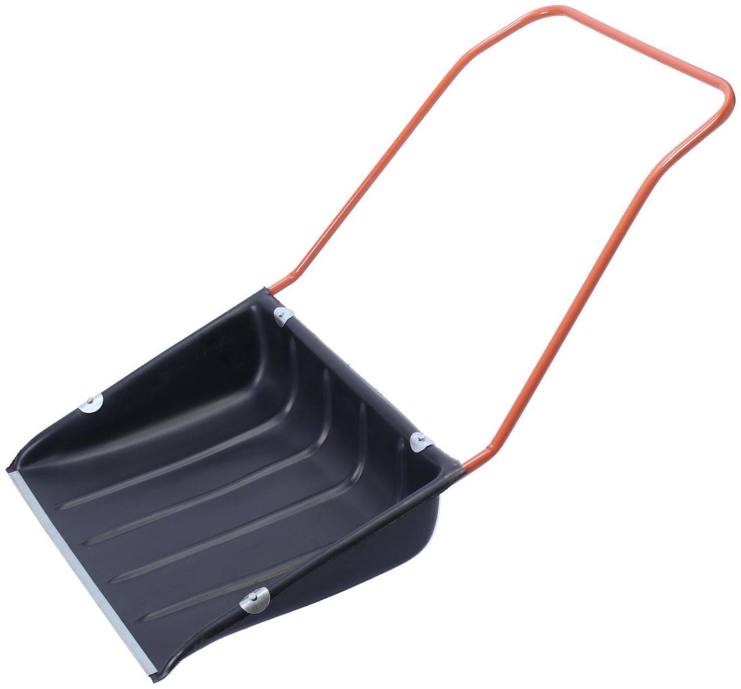 Движок пластиковый, размер ковша 75 × 55 см, металлическая планка, цвет МИКС