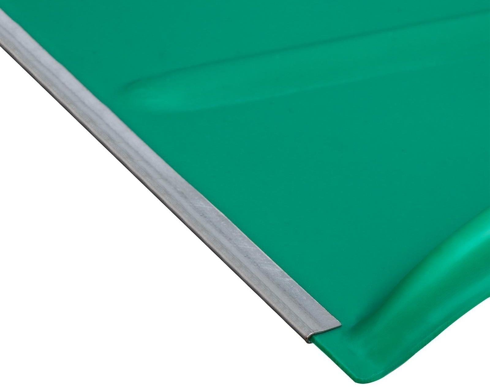 Движок пластиковый, размер ковша 75 × 55 см, металлическая планка, цвет МИКС