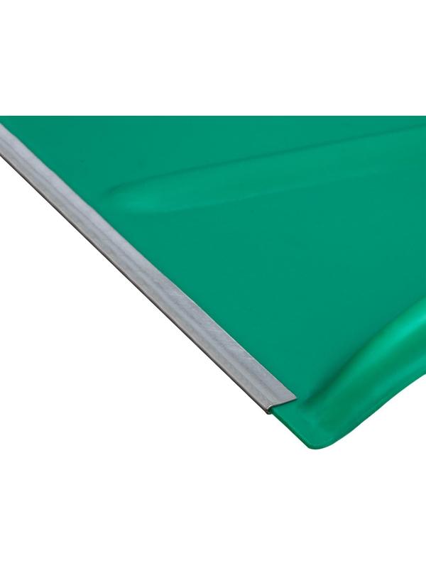 Движок пластиковый, размер ковша 75 × 55 см, металлическая планка, цвет МИКС