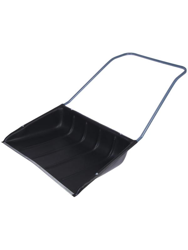 Движок пластиковый, размер ковша 75 × 55 см, металлическая планка, цвет МИКС