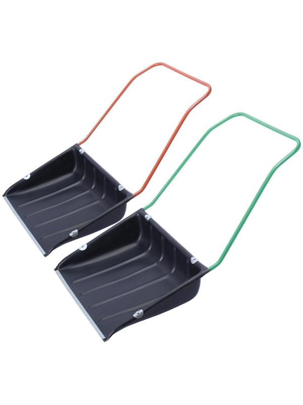 Движок пластиковый, размер ковша 75 × 55 см, металлическая планка, цвет МИКС