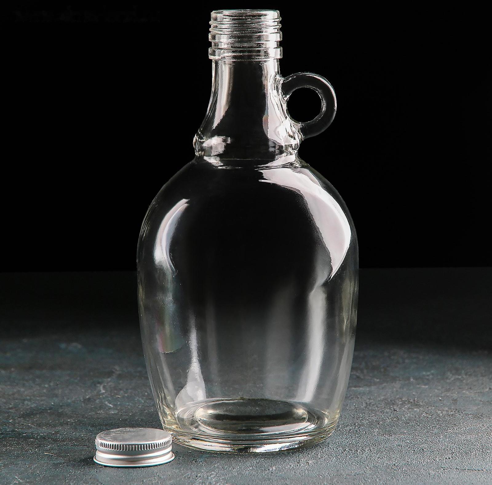 Бутыль стеклянная для вина и масла «Джентльмен», 1,2 л, 11,5×11,5×22,5 см