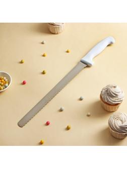 Нож для бисквита, крупные зубчики, ручка пластик, рабочая поверхность 30 см (12»), толщина лезвия 1,8 мм