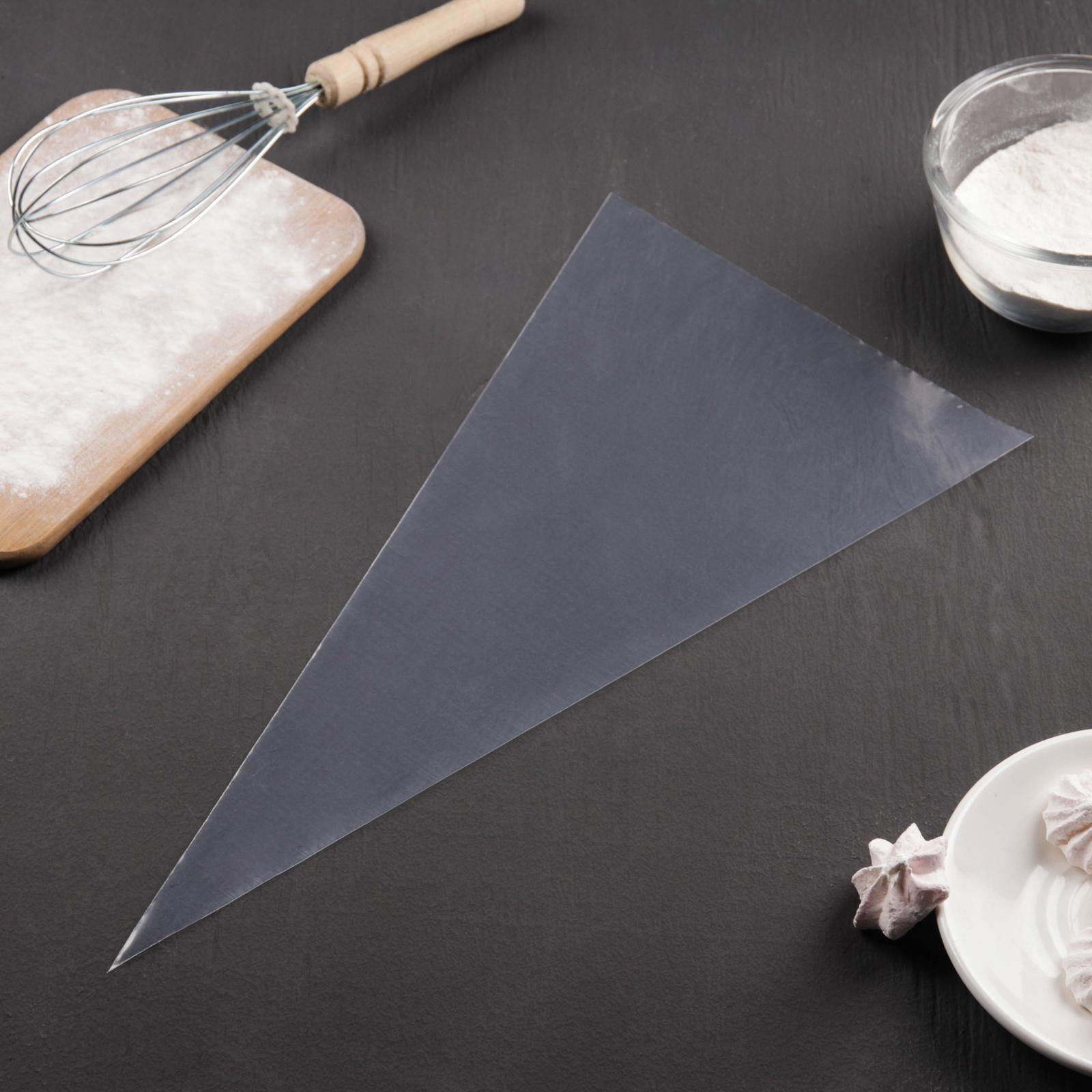 Кондитерские мешки KONFINETTA, 41×21 см, 50 шт, цвет прозрачный