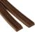 Уплотнитель для окон, профиль E, на клейкой основе, коричневый, в упаковке 10 м