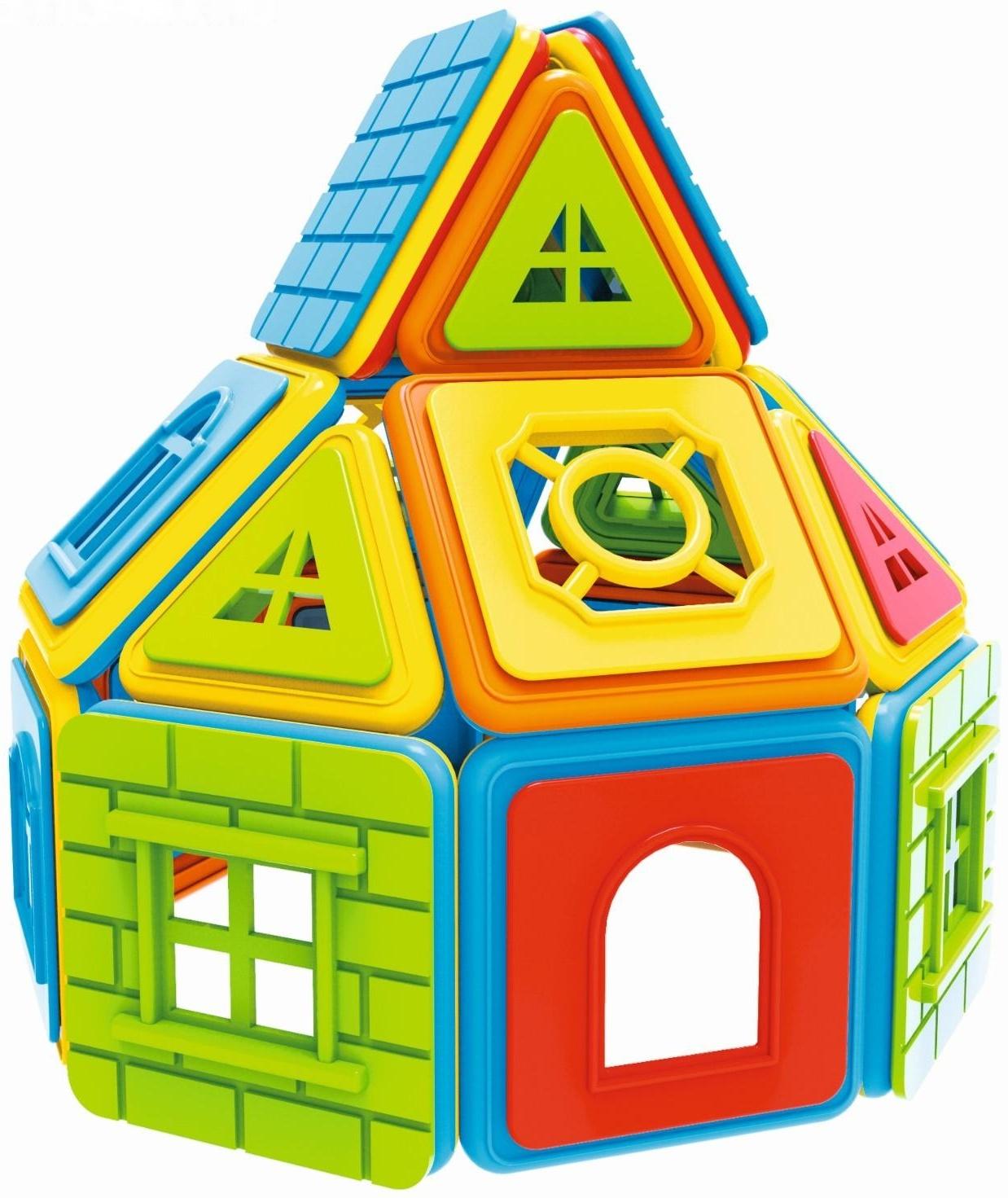 Конструктор магнитный «Замок», 204 детали