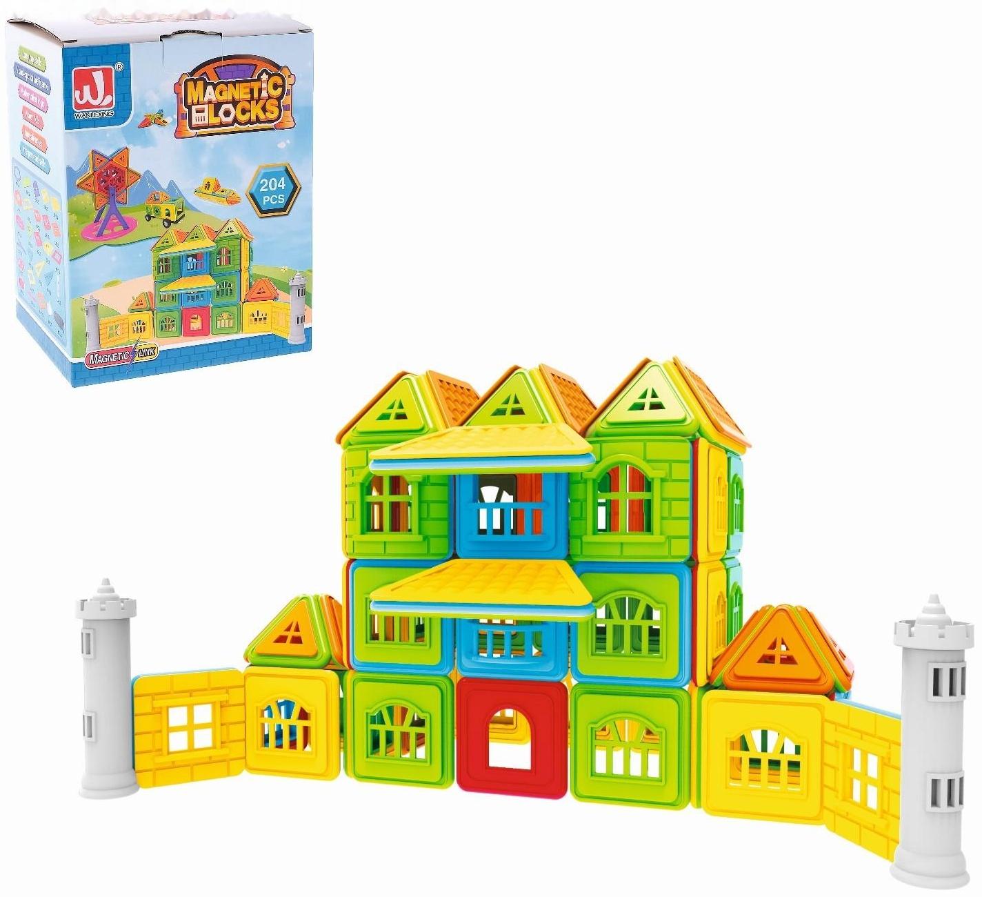 Конструктор магнитный «Замок», 204 детали