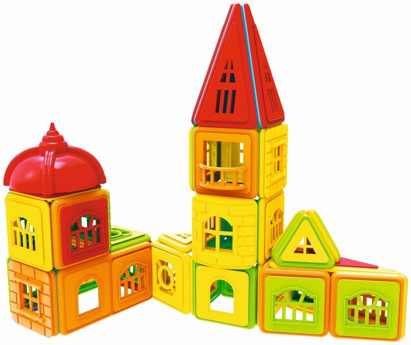 Конструктор магнитный «Замок», 204 детали