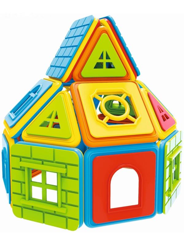 Конструктор магнитный «Замок», 204 детали