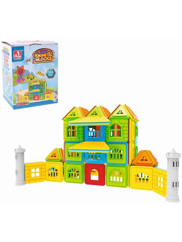 Конструктор магнитный «Замок», 204 детали