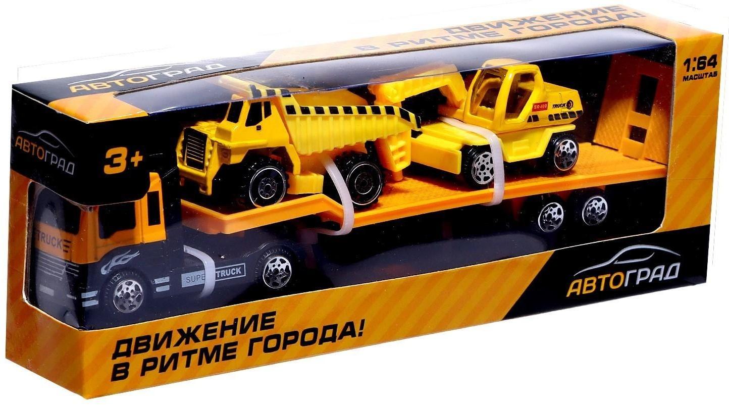 Машина металлическая «Строительный автовоз», масштаб 1:64, МИКС