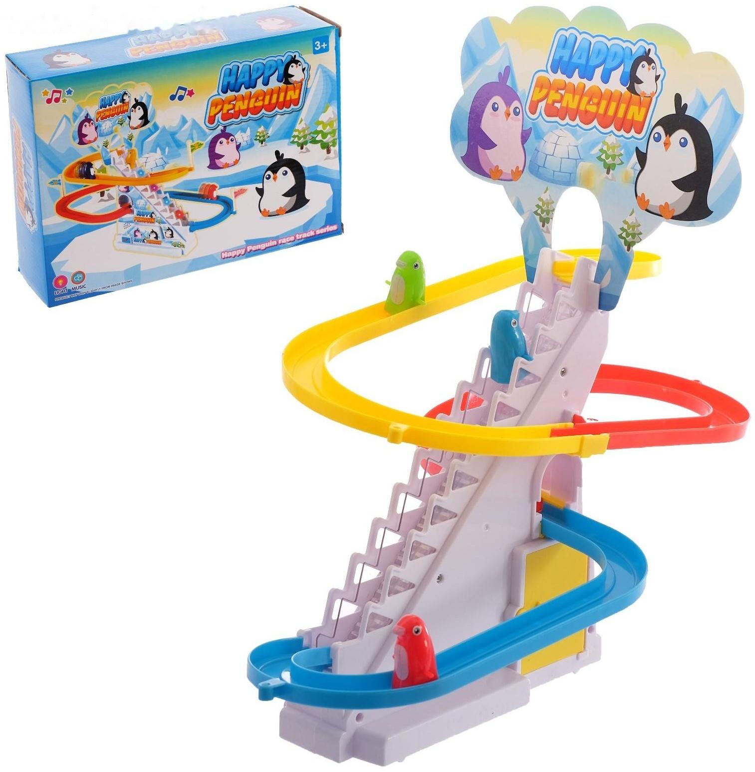 Развивающая игрушка «Пингвинчики на лесенке»