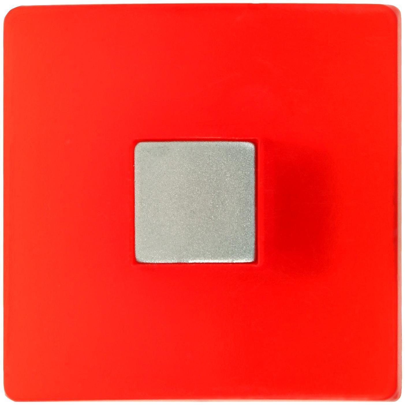 Ручка кнопка PLASTIC 003, пластиковая, красная