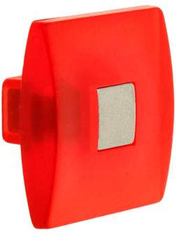 Ручка кнопка PLASTIC 003, пластиковая, красная
