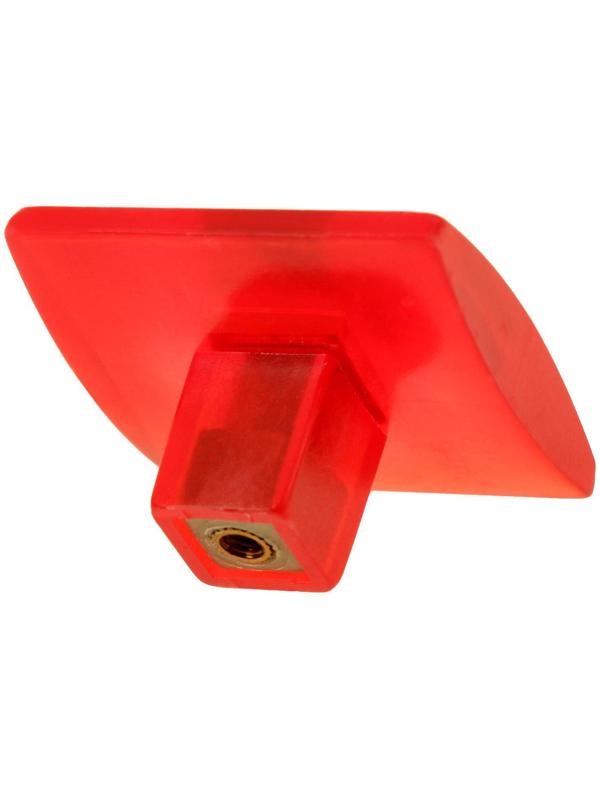 Ручка кнопка PLASTIC 003, пластиковая, красная