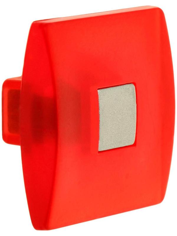 Ручка кнопка PLASTIC 003, пластиковая, красная