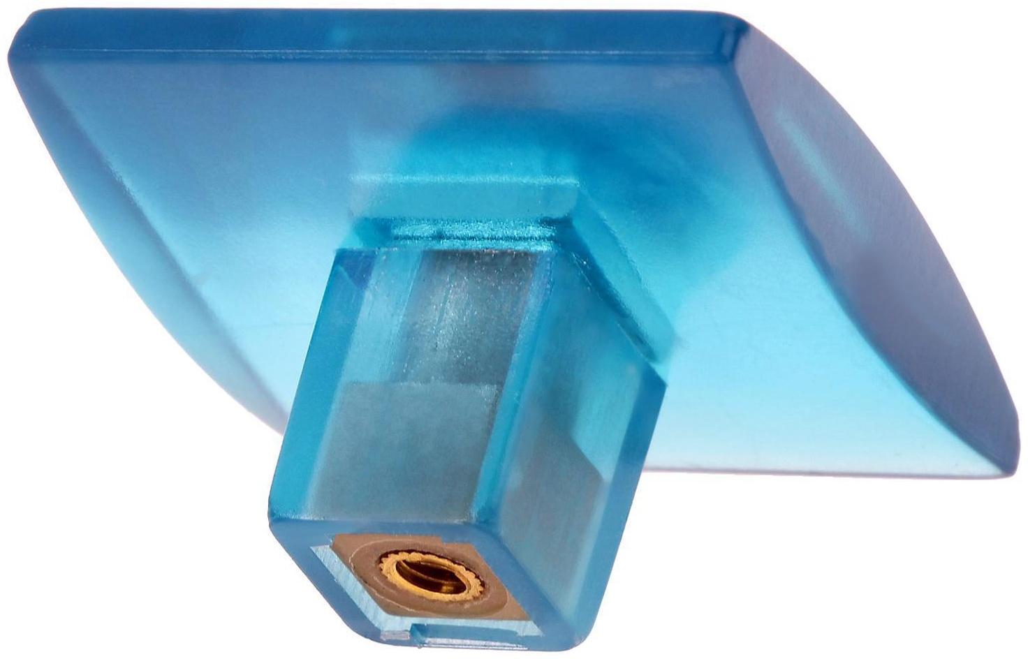 Ручка кнопка PLASTIC 003, пластиковая, синяя